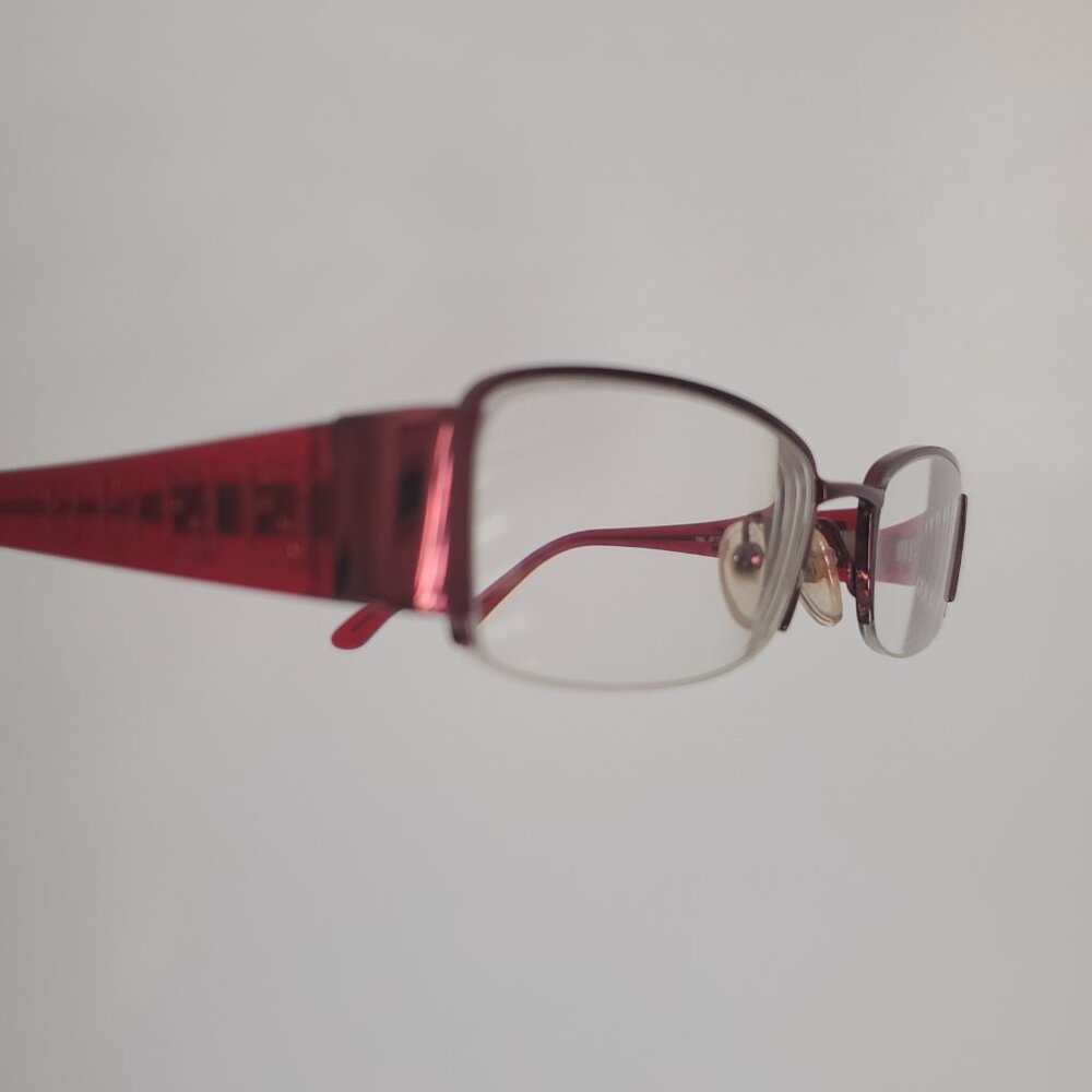 Women's FENDI Monogram Eyewear Rectangular Frames Matte Shimmer Logo * READ